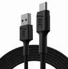 Kaabel USB-A/USB-C Green Cell KABGC22, 1,2 m, must