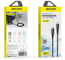 Kaabel USB-C Awei CL-182C, 1 m, valge