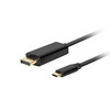 Kaabel USB-C/DisplayPort Lanberg CA-CMDP-10CU-0018-BK, 1,8 m, must