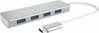 USB jagaja ICY BOX IB-HUB1425-C3, 4 porti, USB 3.0 Type-C, hõbe