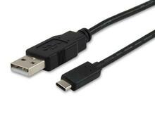 Kaabel USB-A/USB-C Equip 12888107, 1 m, must