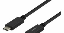 Kaabel USB-C DELTACO USBC-2003M, 3 m, must