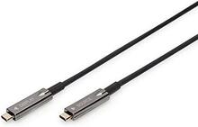 Kaabel USB-C Digitus AK-330160-100-S AOC, 10 m, must