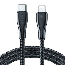 Kaabel USB-C/Lightning Joyroom S-CL020A11, 0,25 m, must