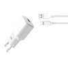 Laadija XO L73, 12W, 2,4A, USB-C kaabliga 1 m, valge