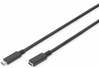 Kaabel USB-C Assmann AK-300210-015-S, 1,5 m, must