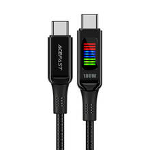 Kaabel USB-C Acefast C7-03, 1,2 m, must