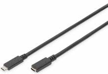 Kaabel USB-C Assmann AK-300210-015-S, 1,5 m, must
