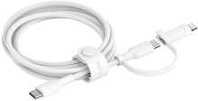 Kaabel Belkin BOOST CHARGE 2-in-1 USB-C ja Lightning, 1,5 m, valge