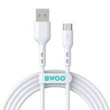 Kaabel USB-A/USB-C BWOO X172C, 1 m, valge