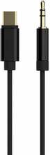 Adapter USB-C/Cablexpert CCA-CM3.5M-1.5M, 1,5 m, must