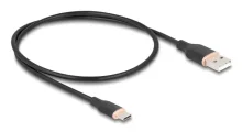 Kaabel USB-A/USB-C DeLOCK 81225, 0,5 m, must