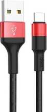 Kaabel USB-A/USB-C Hoco Xpress X26, 1 m, must/punane