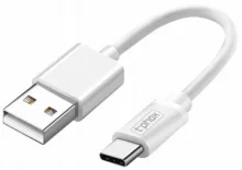 Kaabel USB-A/USB-C T-Phox Exceed, 0,5 m, valge
