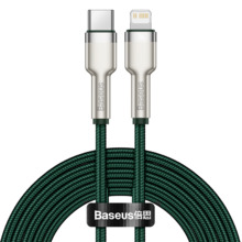 Kaabel USB-C/Lightning Baseus CATLJK-B06, 2 m, roheline