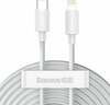 Kaabel USB-C/Lightning Baseus TZCATLZJ-02, 1,5 m, valge