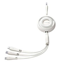Kaabel 3in1 Joyroom, USB/USB-C/Lightning/Micro USB, 1 m, valge