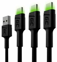 Kaablite komplekt USB-A/USB-C Green Cell KABGCSET02, 1,2 m
