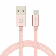 Juhe USB-C Swissten, 1,2 m, roosa