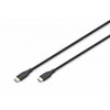 Kaabel USB-C Digitus AK-300341-005-S, 0,5 m, must