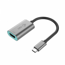 Adapter USB-C/HDMI I-TEC C31METALHDMI60HZ, 0,15 m, hõbe