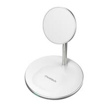 Juhtmevaba laadija Choetech T581-F, 15W, 2in1, valge