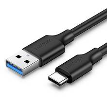 Kaabel USB-A/USB-C Ugreen US184, 0,5 m, must