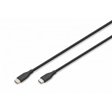 Kaabel USB-C Digitus AK-300341-005-S, 0,5 m, must