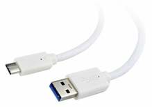 Kaabel USB-C/USB-A Gembird CCP-USB3-AMCM-6-W, 1,8 m, valge