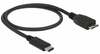 Kaabel USB-C/Micro USB Delock 83676, 0,5 m, must