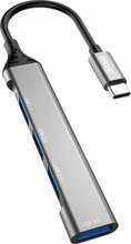 Adapter USB-C Dudao A16T, 4x USB-A, 6.3 cm, must/hall