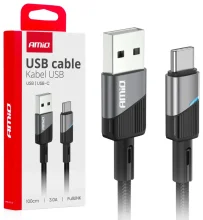Kaabel USB-A/USB-C Amio AMIO-03923, 1 m, 3A