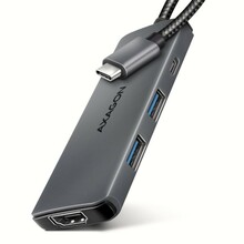 USB-C jagaja AXAGON HMC-5H8K, 2x USB-A, 1x USB-C, HDMI 8K/30Hz, PD 100W