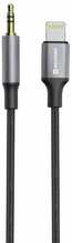 Audioadapter Swissten, Lightning - 3,5 mm, 1,5 m, must