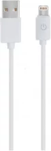 USB kaabel Realpower 255649 USB-A to Lightning 1 m, valge