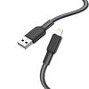 Kaabel Hoco X69 USB A - Lightning 1 m, must/valge