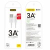Kaabel Dudao L1L, USB - Lightning 3A 1 m, valge