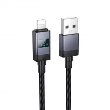 Kaabel Hoco X118 USB A - Lightning 2,4A 1 m, must