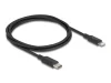 USB Type-C – Lightning kaabel DeLock MFi, 1 m, must