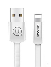 Kaabel Usams SJ199IP02, Lightning/USB, 120 cm, valge