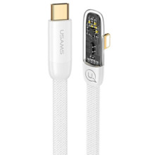 Kaabel USAMS SJ583USB02 Iceflake Series USB-C - Lightning 1,2 m, valge