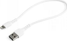 USB - Lightning kaabel Startech RUSBLTMM30CMW, 0.3 m, valge