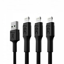 Kaabel Green Cell KABGCSET06 USB-A - Lightning 2 m, must