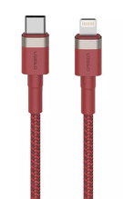 Kaabel Orsen S51 Type C kuni Lightning 3A 1 m, punane