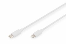 Kaabel Digitus DB-600109-010-W USB-C to Lightning, 1 m, valge