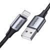Kaabel Ugreen US199 Lightning to USB 2.4A 1 m, must