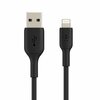 USB kaabel Belkin CAA001bt2MBK Lightning – USB-A, 2 m, must