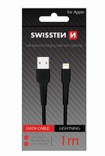 Kaabel Swissten Basic Fast Charge 3A Lightning MD818ZM/A, 1 m, must