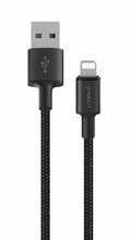 Kaabel Orsen S9L USB A ja Lightning 2.1A 1 m, must