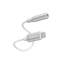 Adapter Hama 00187210 Lightning to 3,5 mm jack, valge
